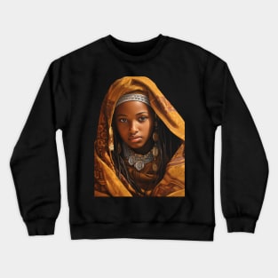 TRIBAL SOMALI GIRL Crewneck Sweatshirt